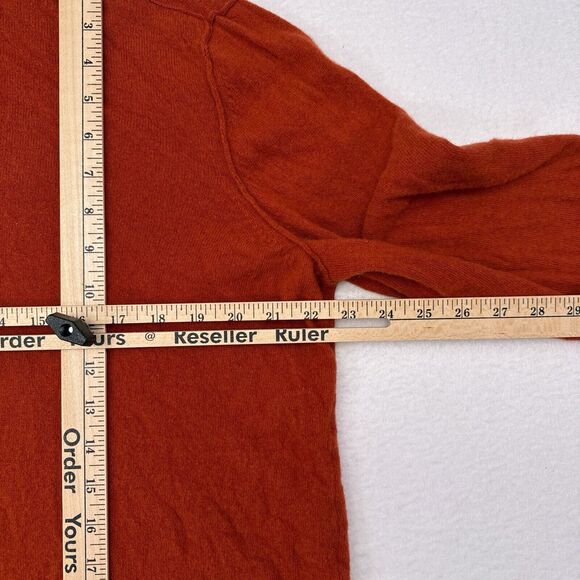 Banana Republic‎ Sweater Men’s Size XL Orange Merino Wool Pullover Thin Knit - Picture 9 of 10